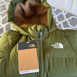 The North Face Olive Green & Tan Baby Fleece Jacket